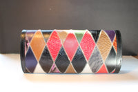 Leather Patterned Clutch/Purse - Nubian Goods