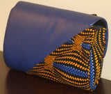 Ankara & Leather Clutch/Purse - Nubian Goods