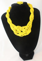 Twisted Beads Necklace and Earrings 2 PC Set - Nubian Goods