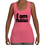 Ladies i am Nubian Tank Top T-Shirt (Black Txt) - Nubian Goods