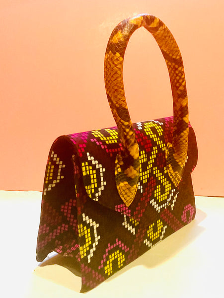 Petite Ankara Fabric Handbag