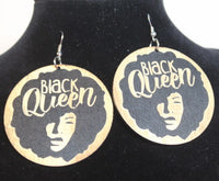 Earrings - Black Queen Afro - Nubian Goods