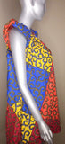Ladies Ankara high shoulder dress - Nubian Goods