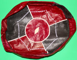 Leather Indoor Circular Area Rug and 3 Cushions Set - Nubian Goods